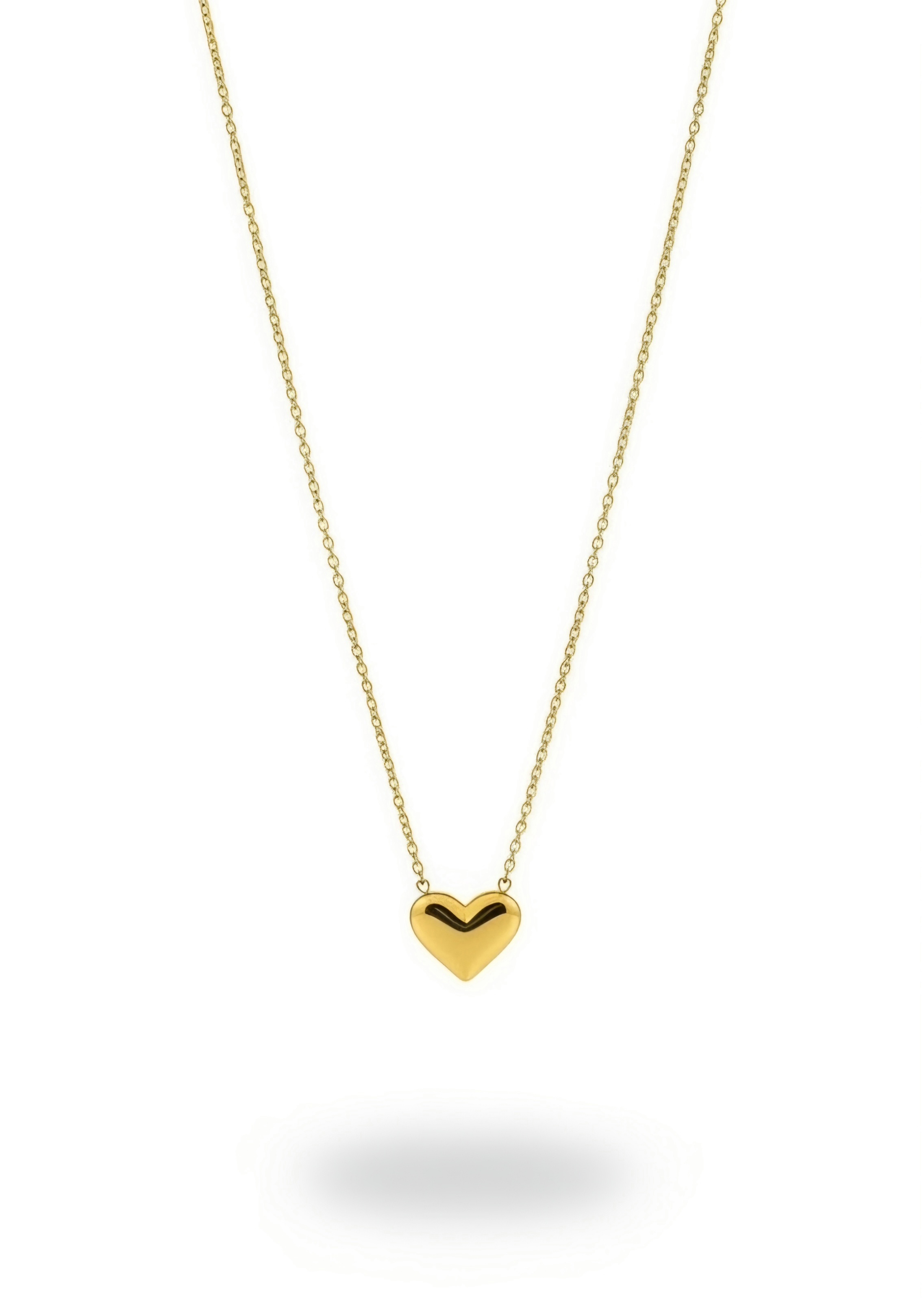 Puffy Heart Pendant Necklace